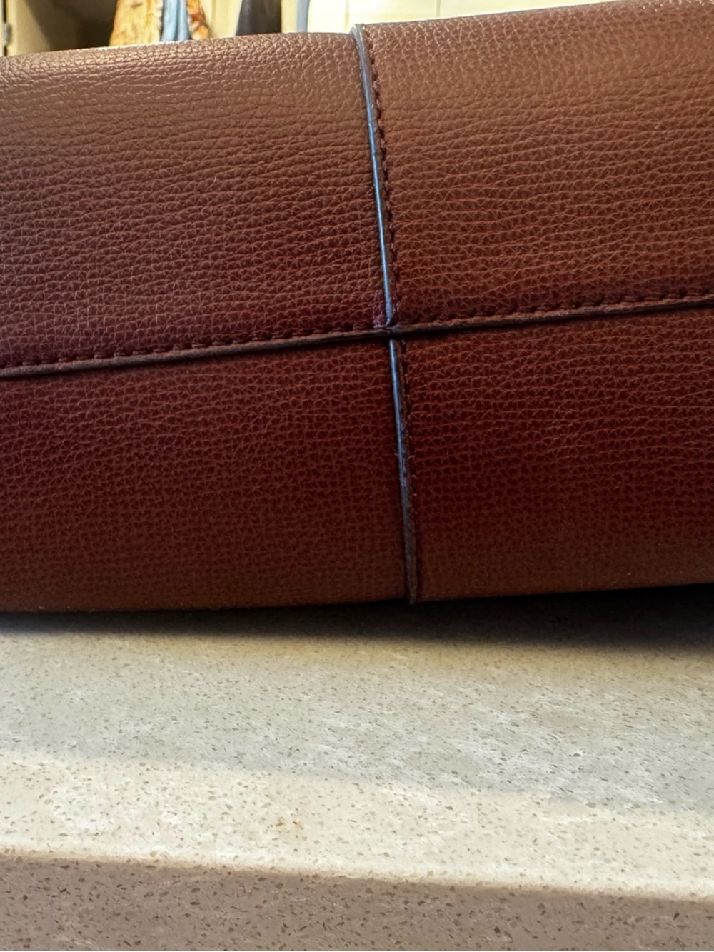 Polene CYME brown Leather Shoulder Bag - Picture 3 of 10